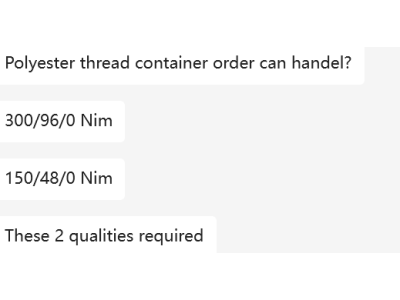 客户采购Polyester thread，出口，可以做的请联系